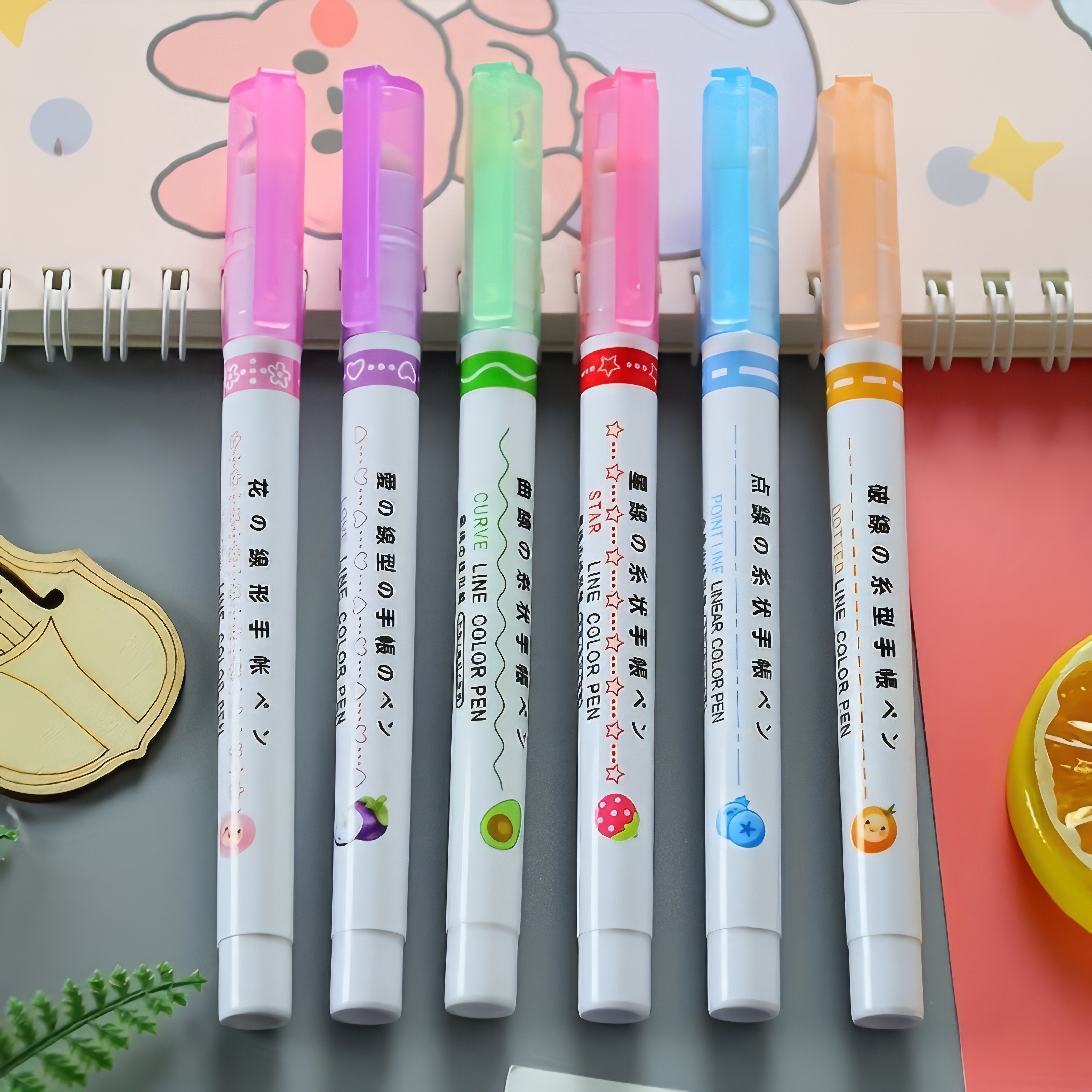 Correction Pen Fine - Professional 6-Colors Art Outlining Pens Set,