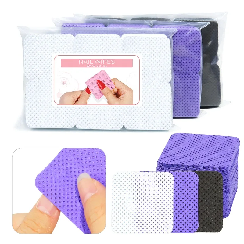 Gel Refill Pack - 100pcs/Pack Lint-free Nail Polish Remover Napkin