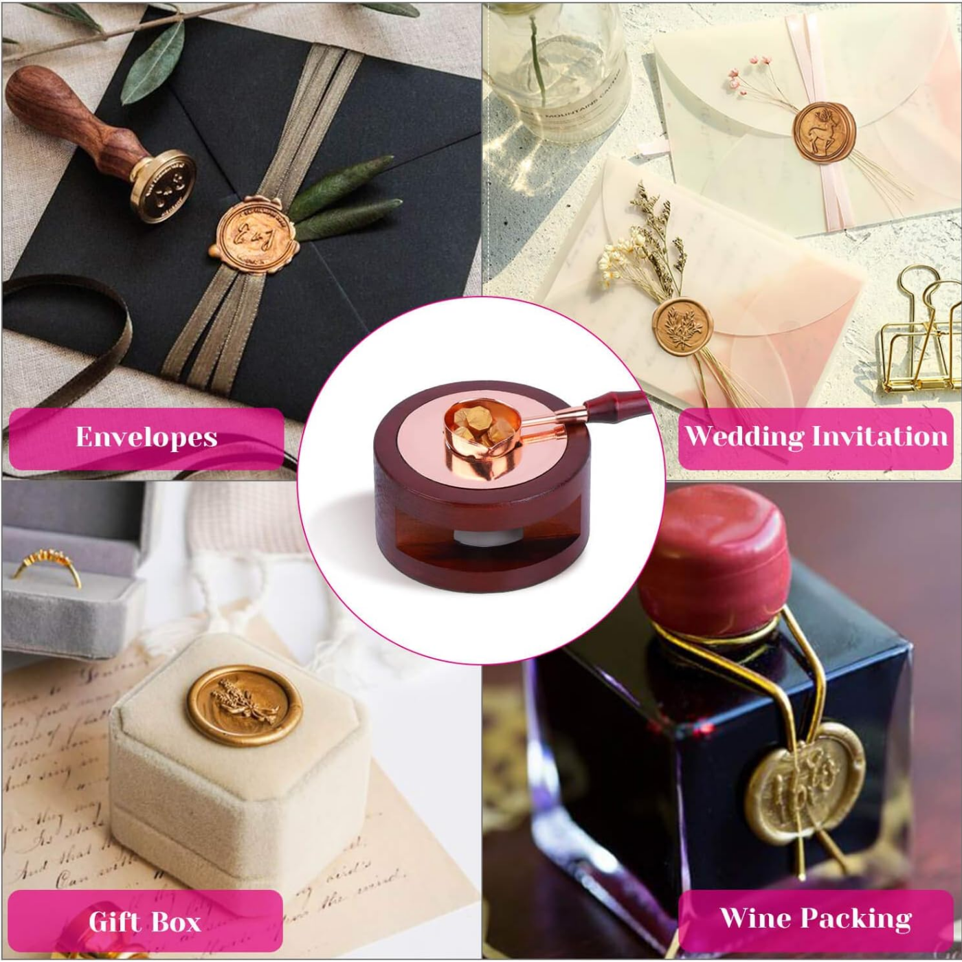 Wax Seal Set Includes 200 Gold – обзор и цена Wax Seal Stamp Set