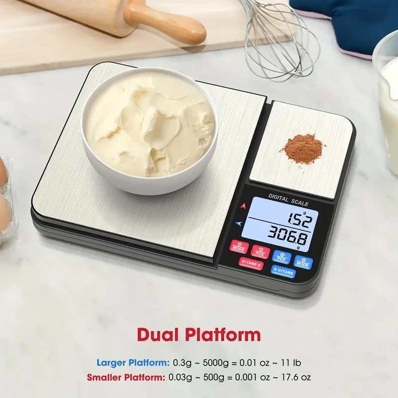 1pc Digital Kitchen Scale for  – обзор и цена Tape Dispenser Weighted