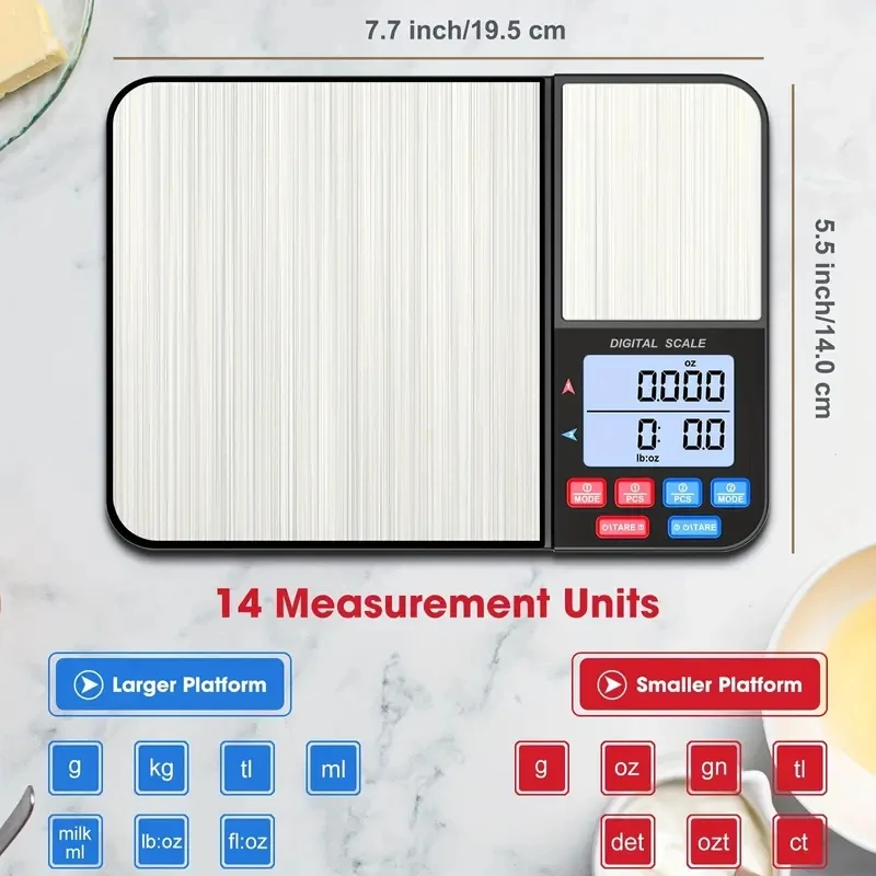 1pc Digital Kitchen Scale for  – обзор и цена Tape Dispenser Weighted
