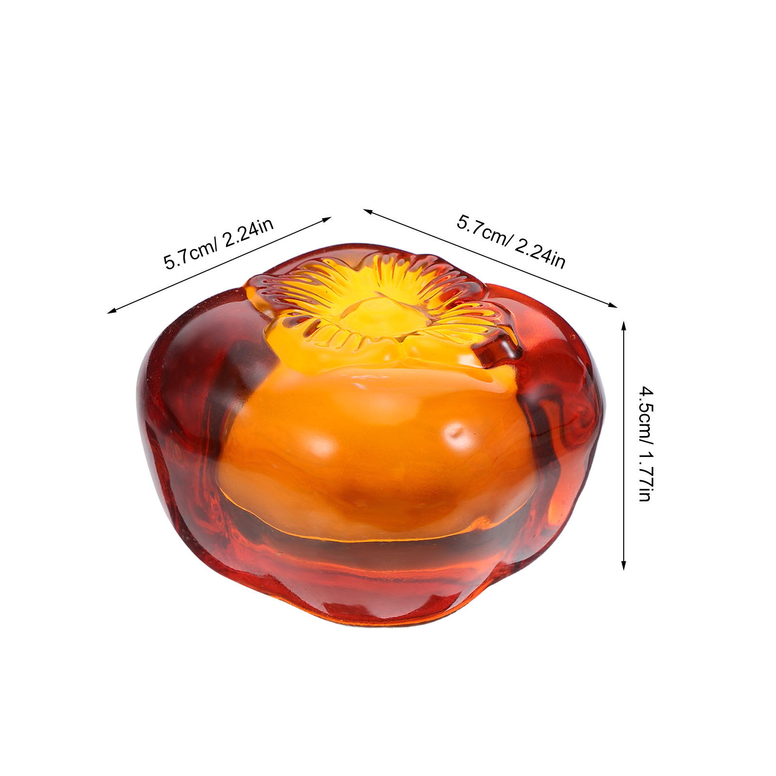 Realistic Glass Persimmon Pape – обзор и цена Book Weight Glass