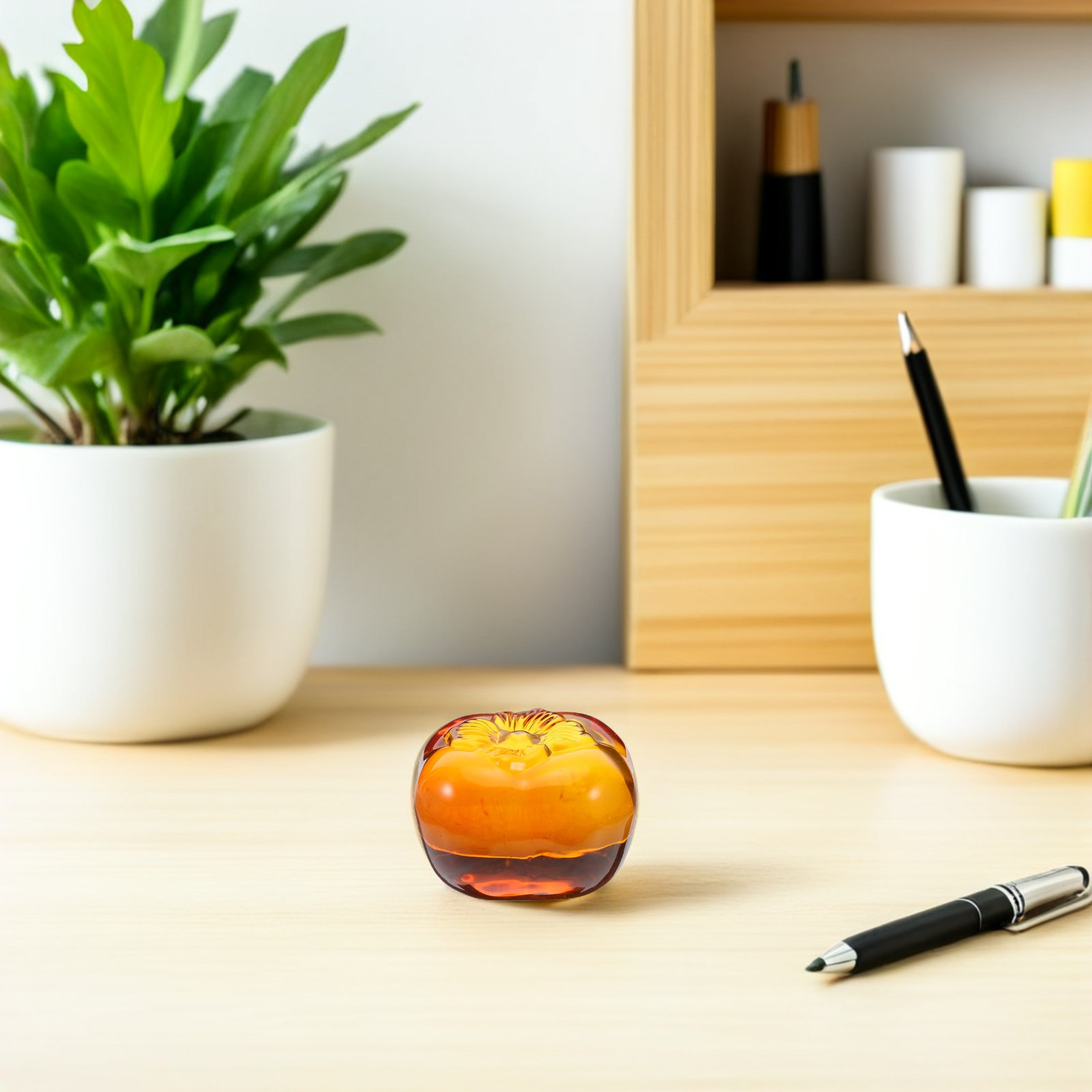 Realistic Glass Persimmon Pape – обзор и цена Book Weight Glass