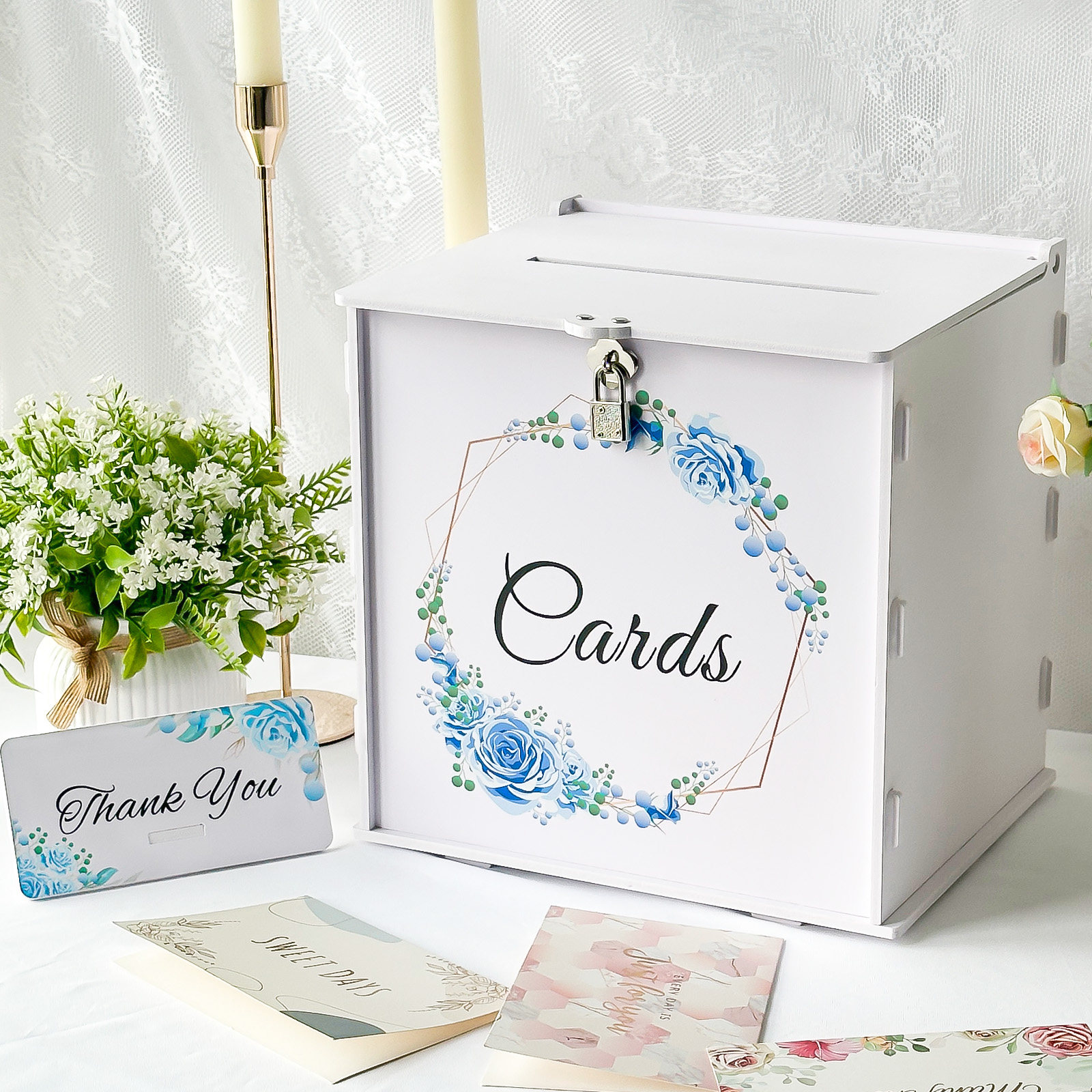 White Wedding Card Box with Lo – обзор и цена Card Index Box