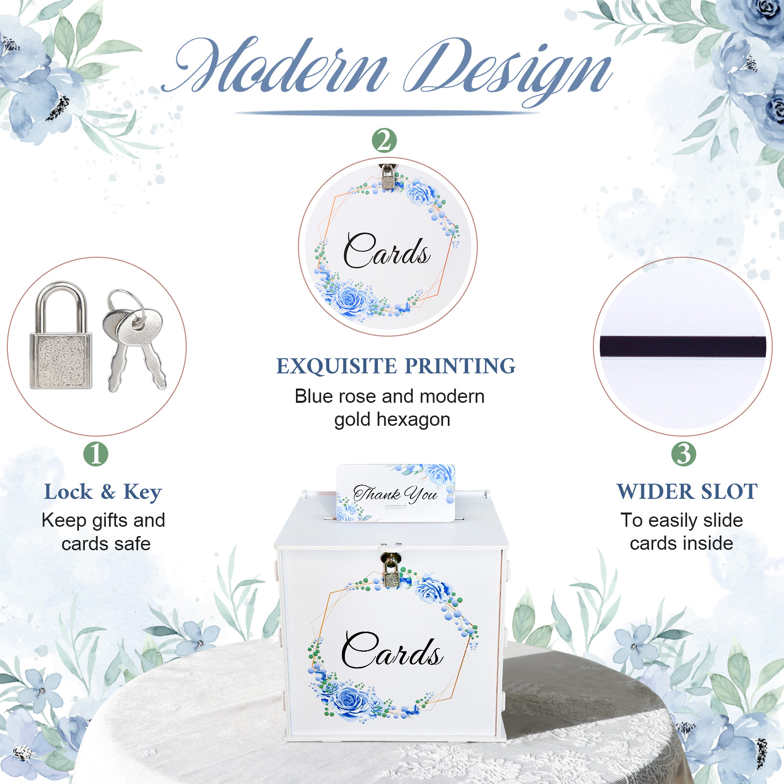 White Wedding Card Box with Lo – обзор и цена Card Index Box