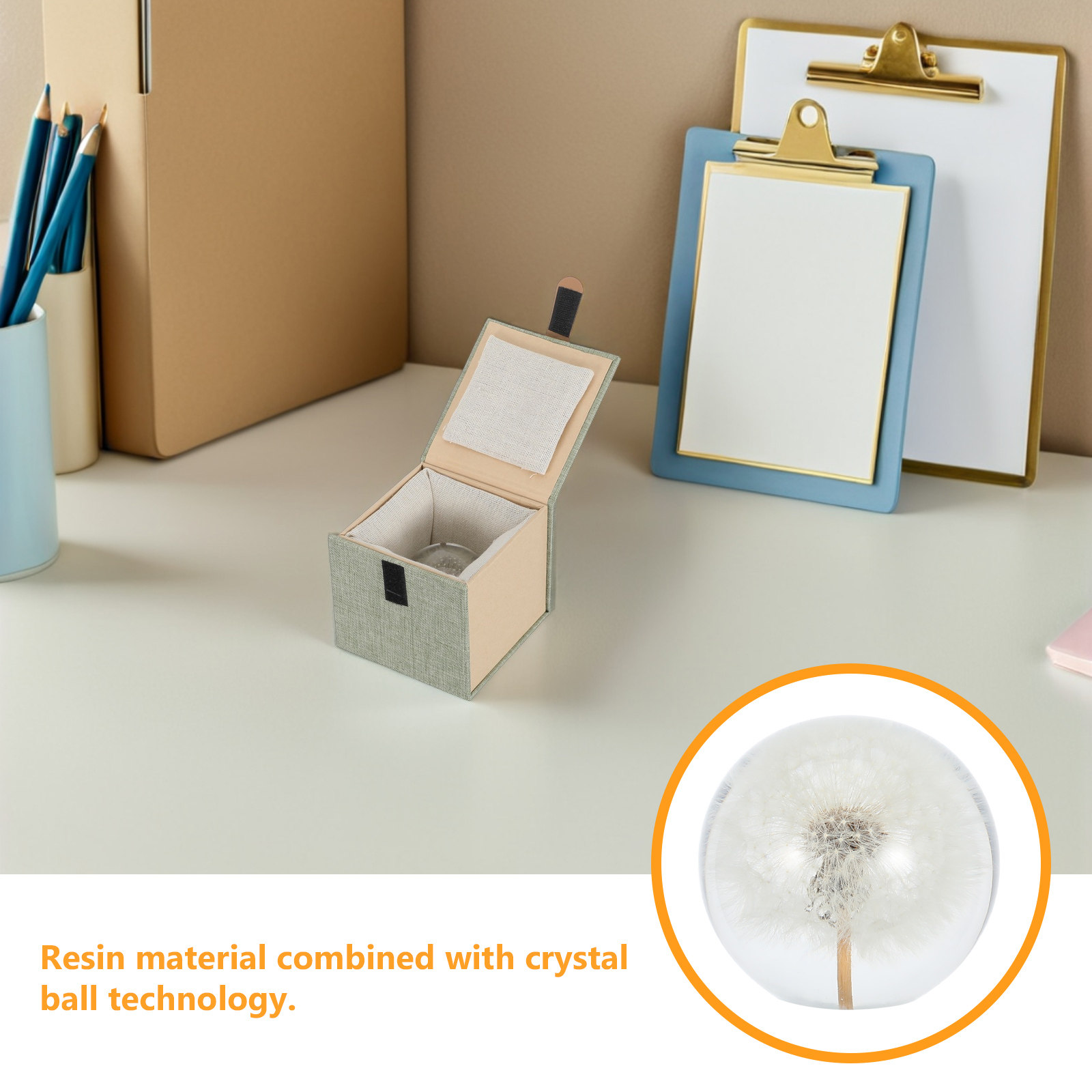 Dandelion Crystal Ball Glass S – обзор и цена Paper Weight Crystal