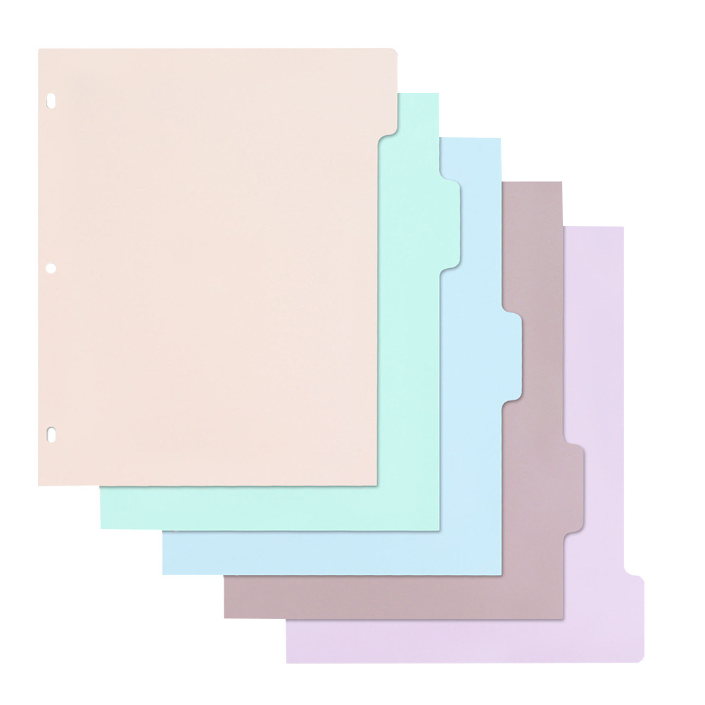 1Set Frosted PP Binder Divider – обзор и цена Tab Divider A4
