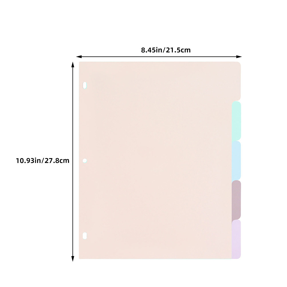 1Set Frosted PP Binder Divider – обзор и цена Tab Divider A4