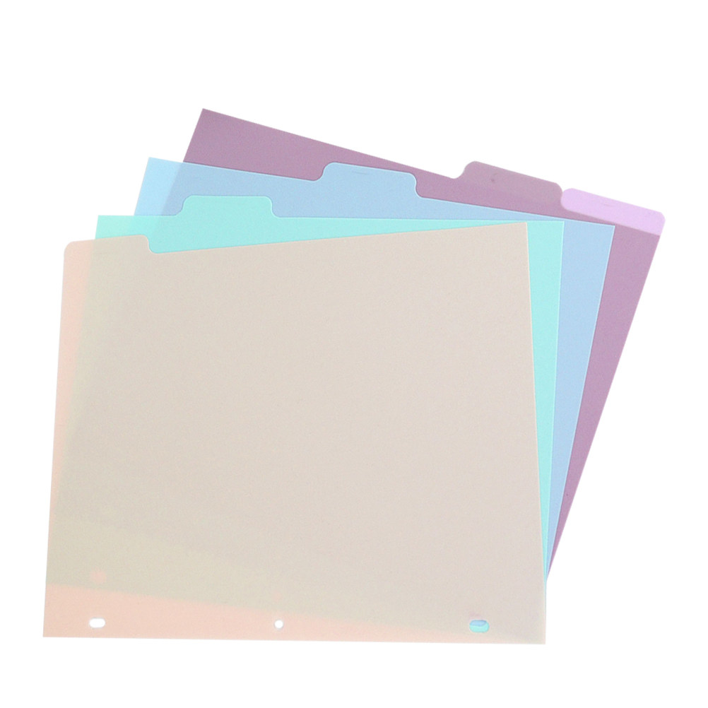 1Set Frosted PP Binder Divider – обзор и цена Tab Divider A4