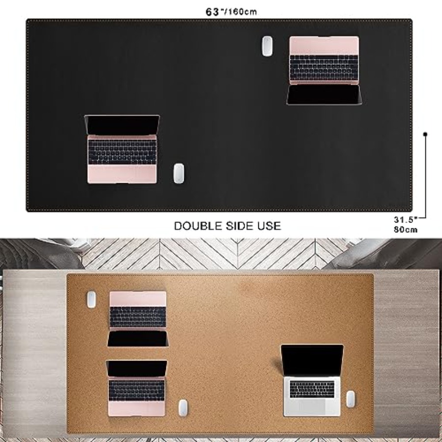 63x31.5 Leather Desk Mat XXL L – обзор и цена Leather Desk Pad