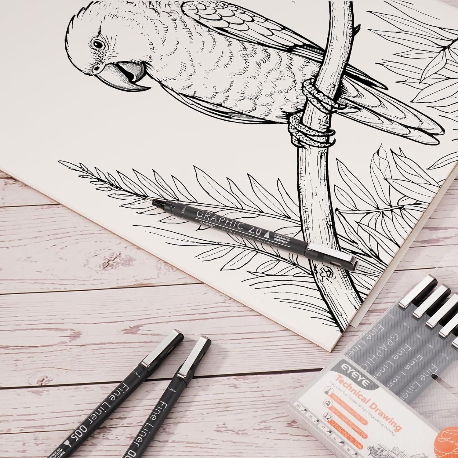 Micro Fineliner Pens Set, 12 B – обзор и цена Archive Box Set