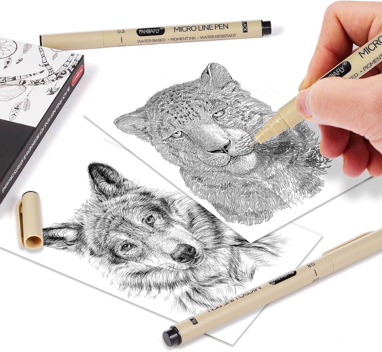 Black Micro-Pen Fineliner Ink  – обзор и цена Archive Box Set