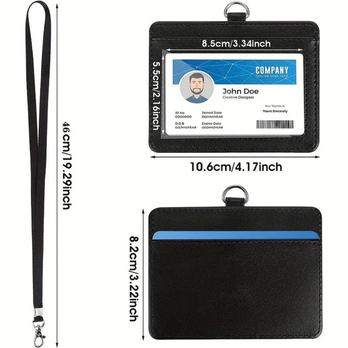 1 pc Horizontal ID badge holde – обзор и цена Index Card Holder