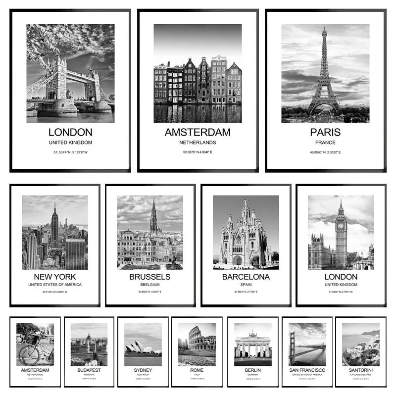 City Poster New York London Pa – обзор и цена Ink Blotter Paper