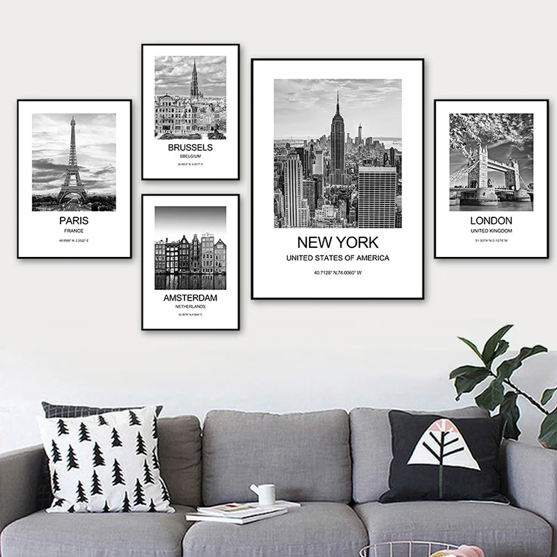 City Poster New York London Pa – обзор и цена Ink Blotter Paper