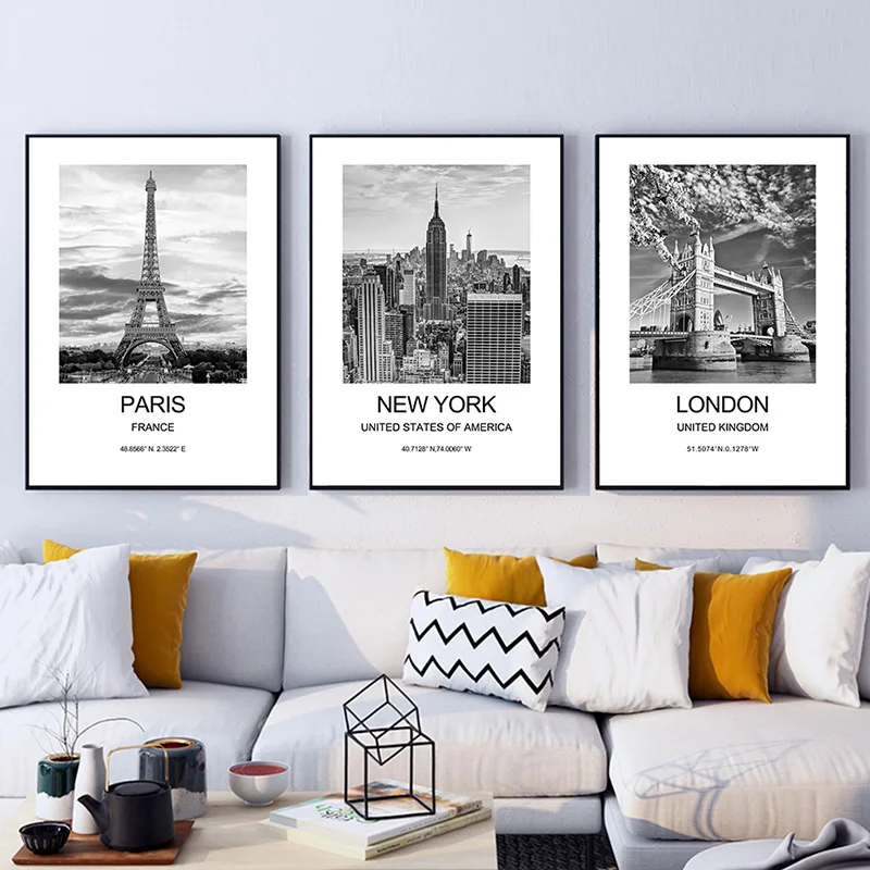 City Poster New York London Pa – обзор и цена Ink Blotter Paper