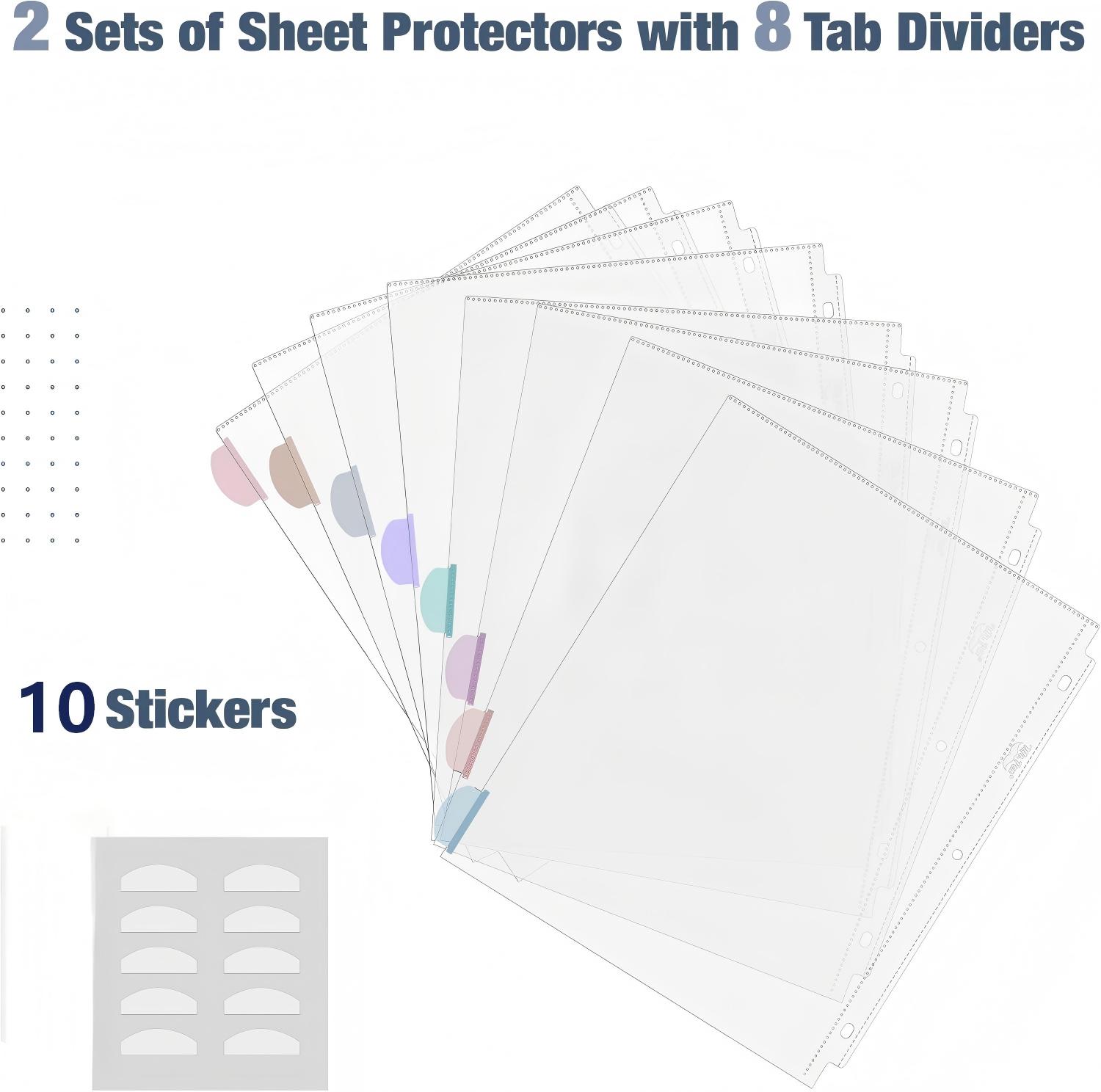 A4 Clear Sheet Protectors with – обзор и цена Tab Divider A4