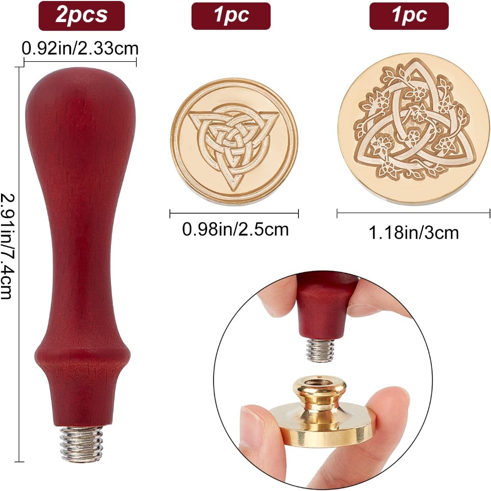 2 Set Celtic Knot Wax Seal Sta – обзор и цена Wax Seal Stamp Set