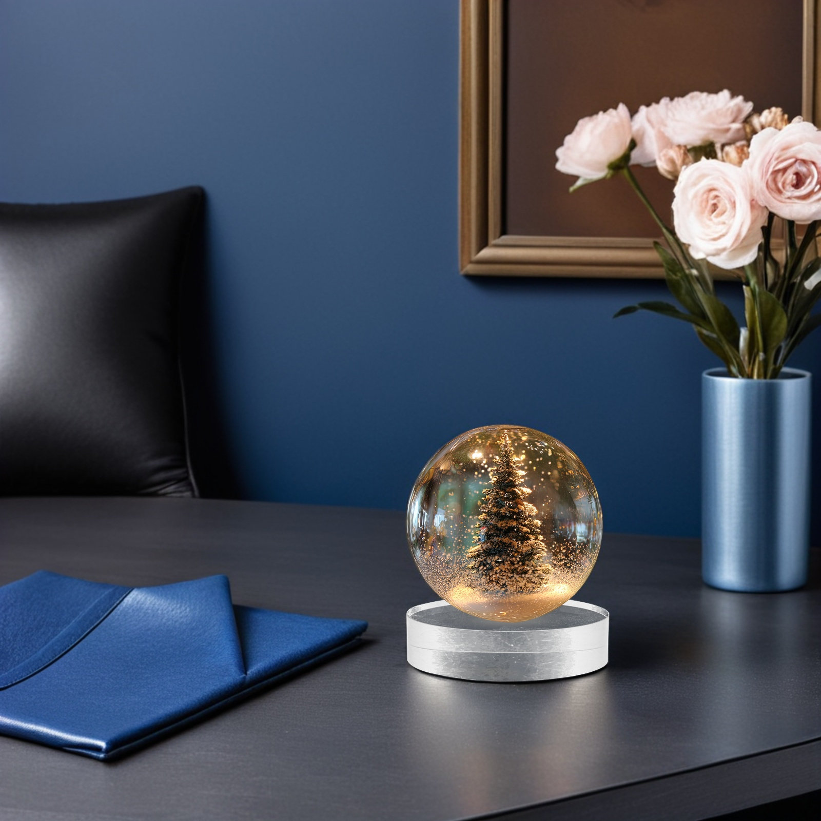 2Pcs Round Crystal Decorative  – обзор и цена Book Weight Glass