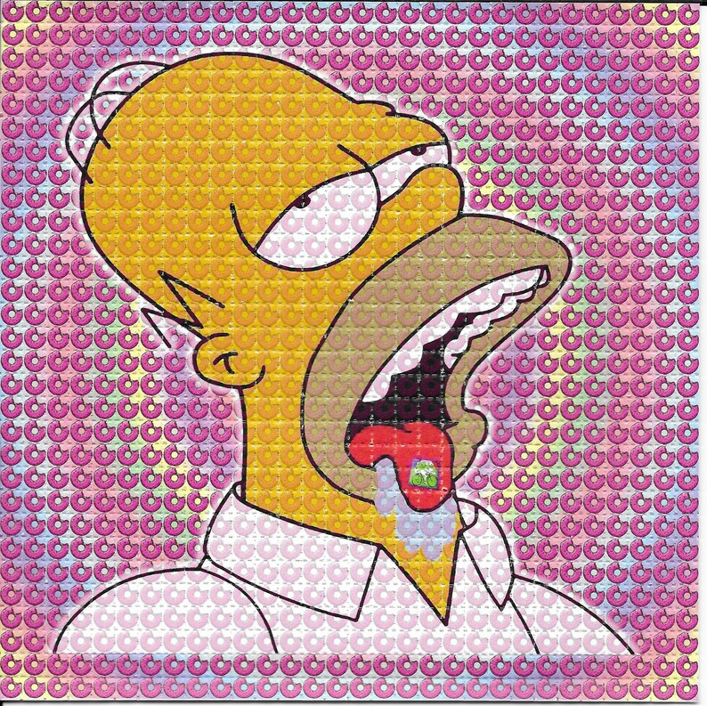 Doped Homer Psychedelic Acid F – обзор и цена Ink Blotter Paper