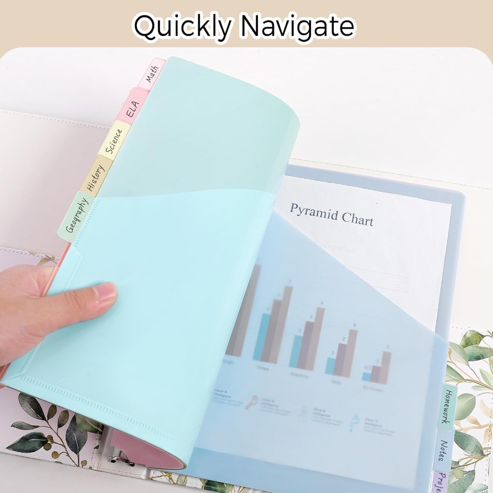 8 pcs A4 Pastel Binder Divider – обзор и цена Tab Divider A4