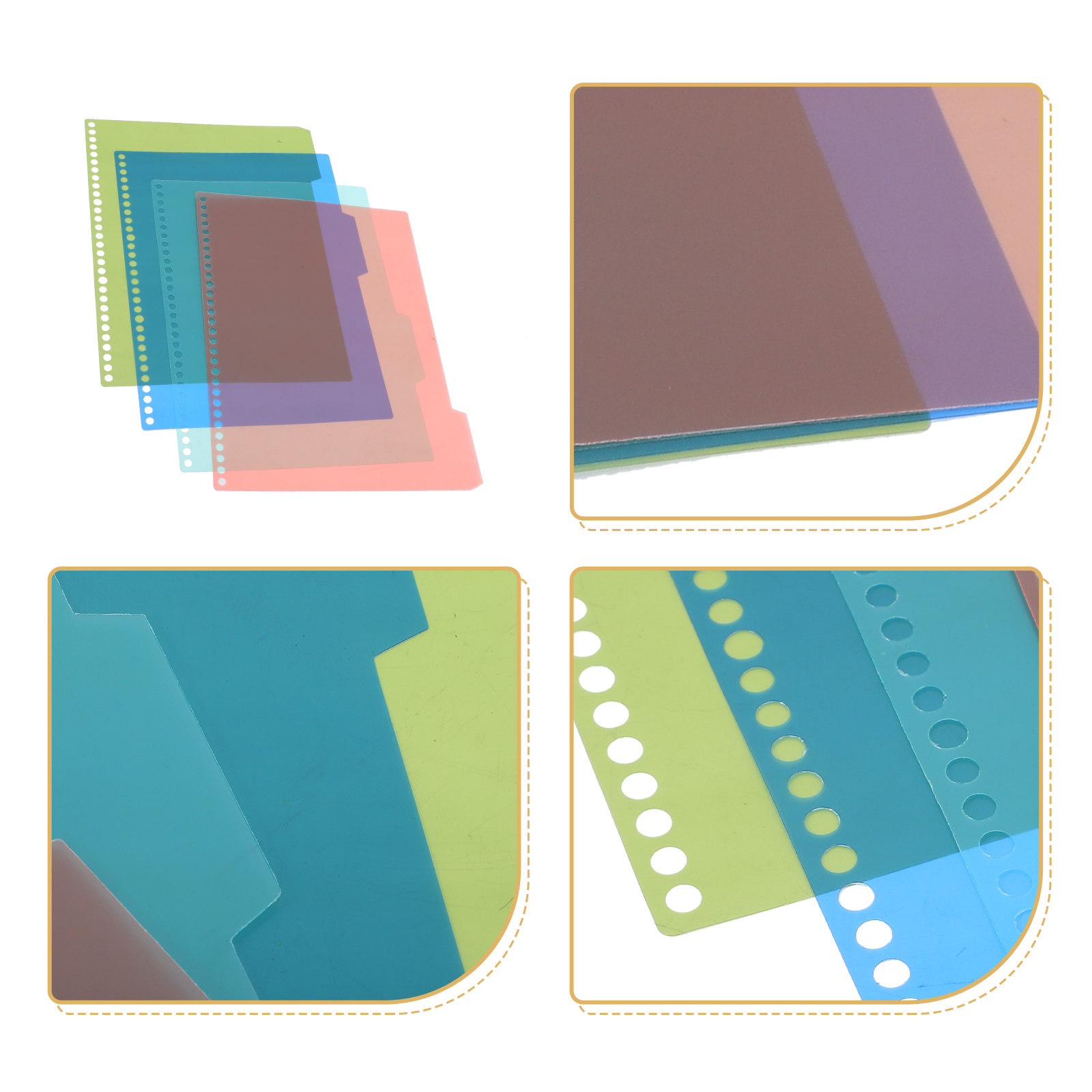 4Pcs Plastic Index Dividers fo – обзор и цена Tab Divider A4