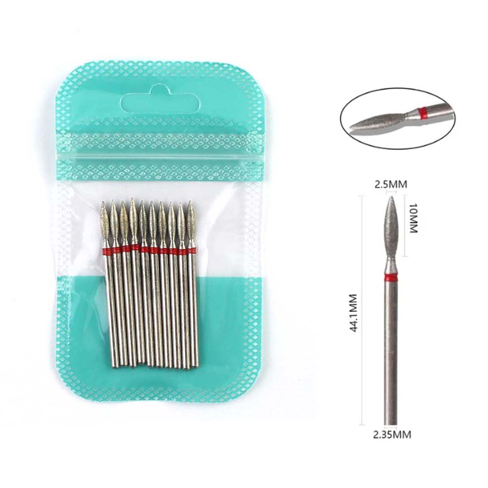 10pcs Diamond Nail Drill Bits  – обзор и цена Gel Refill Pack