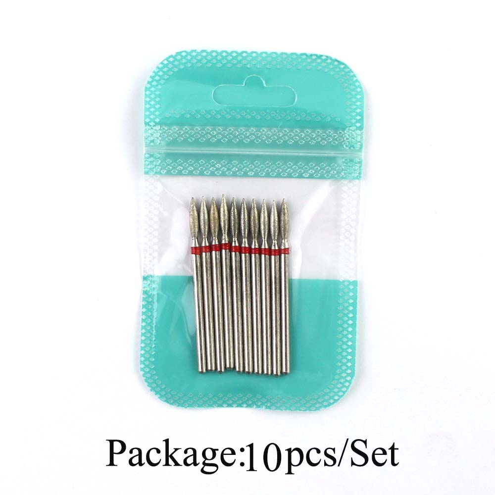 10pcs Diamond Nail Drill Bits  – обзор и цена Gel Refill Pack