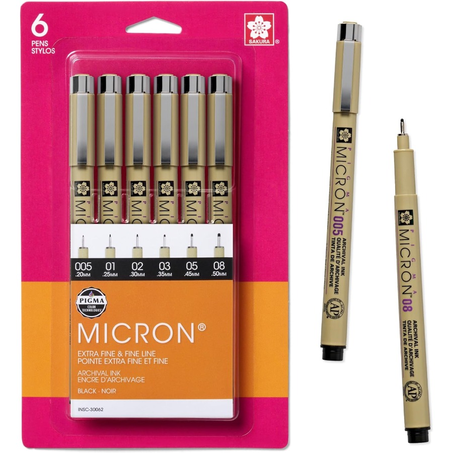 Pigma Micron Fineliner Pens wi – обзор и цена Archive Box Set