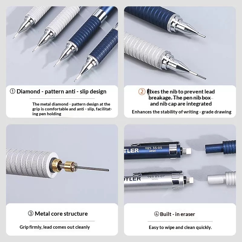 Staedtler 925 Full Metal Draft – обзор и цена Mechanical Pencil 0.3