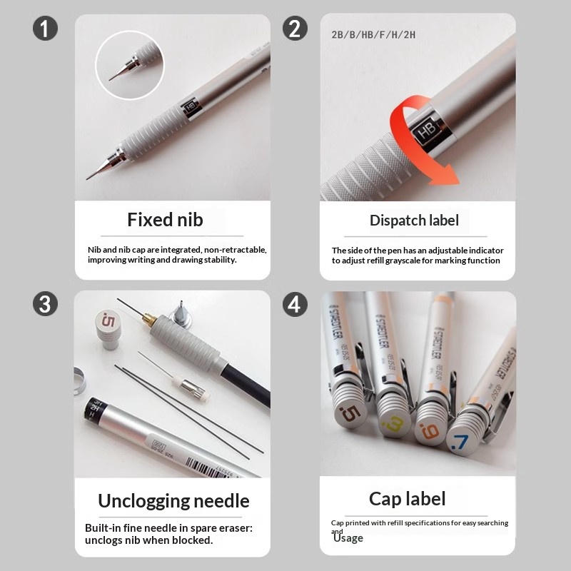 Staedtler 925 Full Metal Draft – обзор и цена Mechanical Pencil 0.3