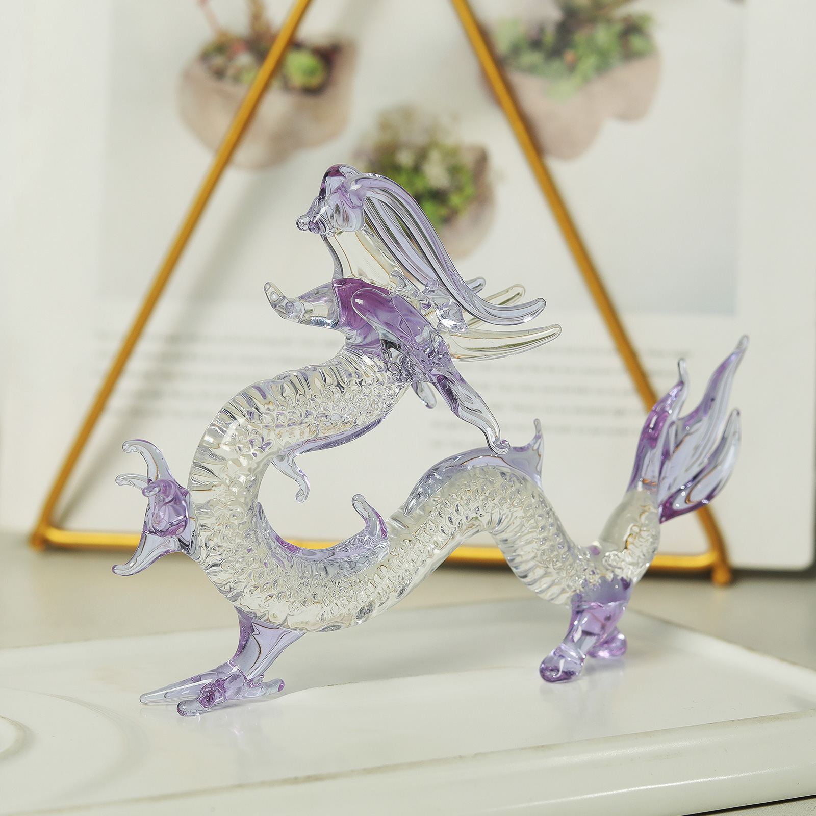 Purple Crystal Dragon Figurine – обзор и цена Book Weight Glass
