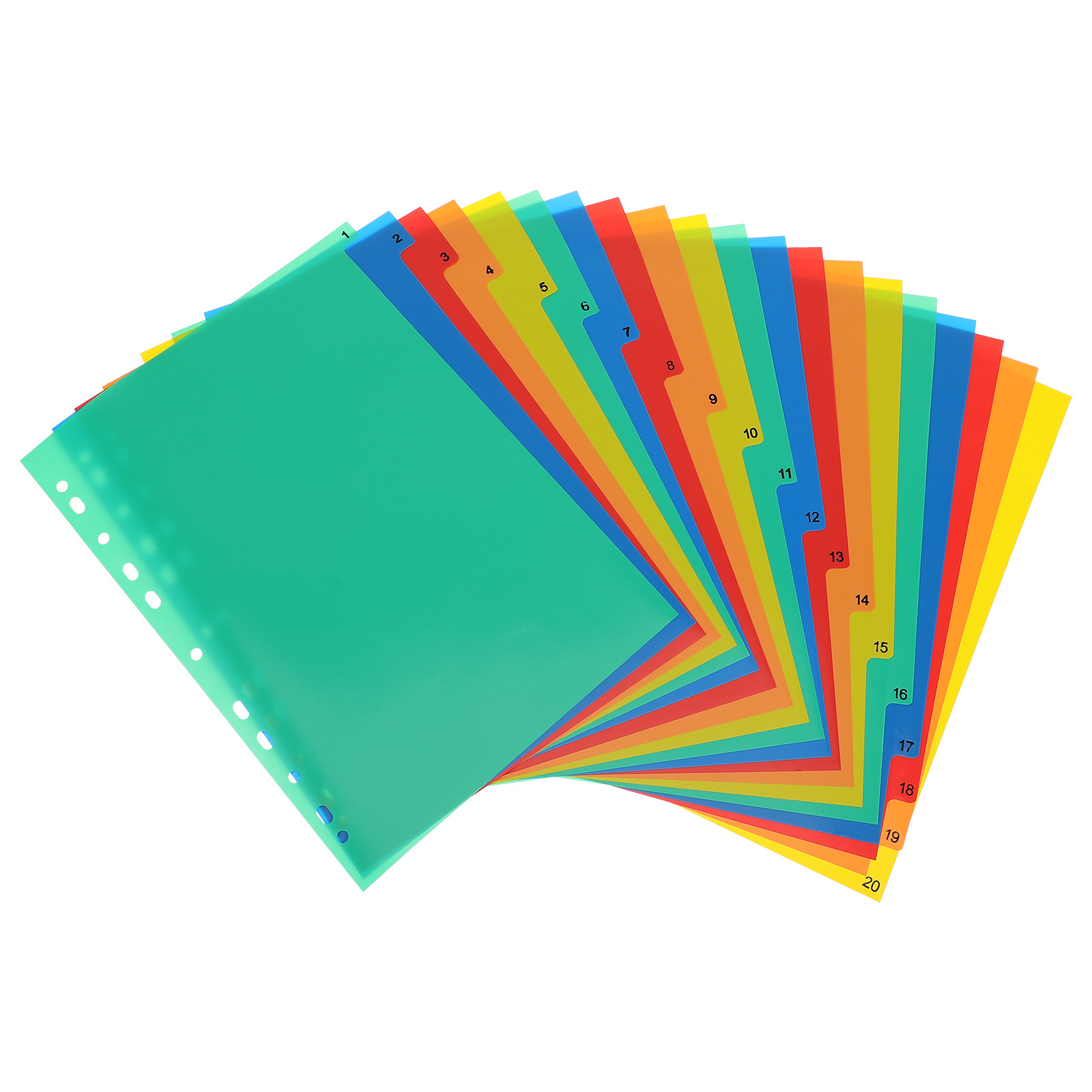 20 Pages A4 Multi Color Plasti – обзор и цена Tab Divider A4