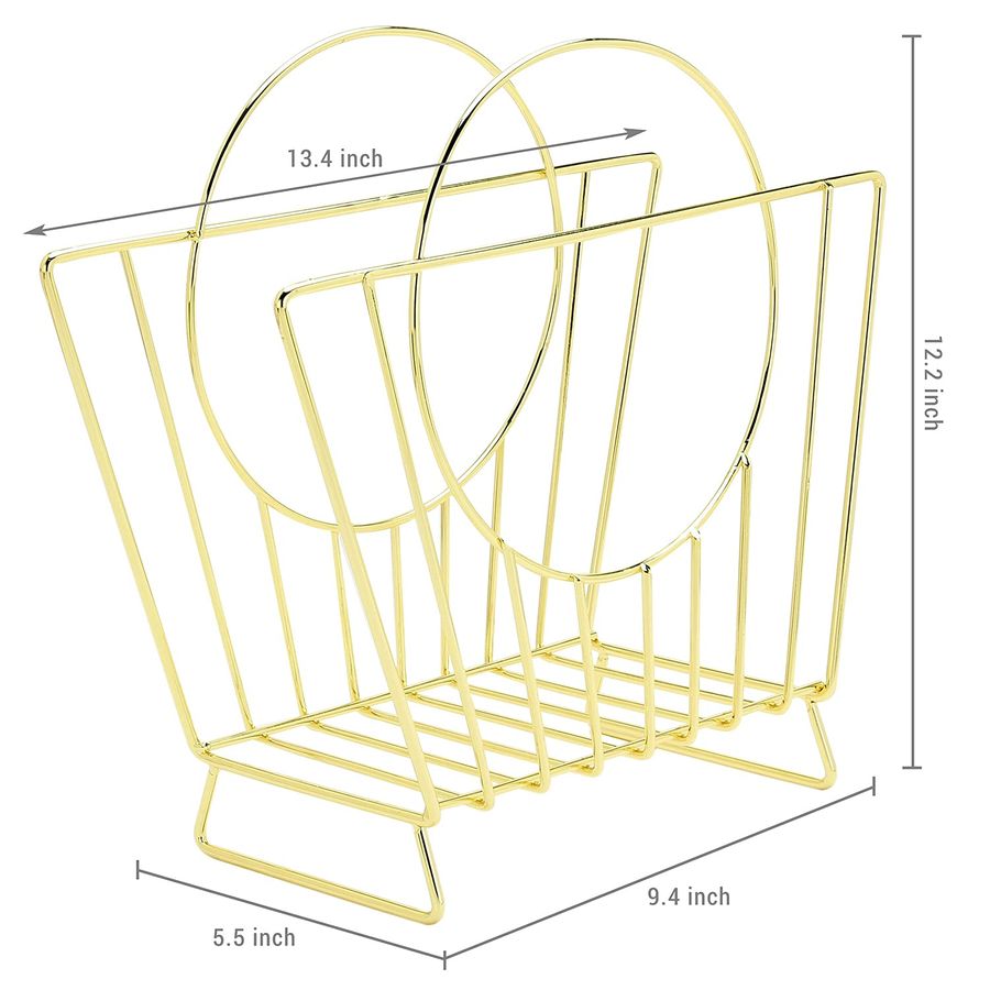 MidCentury Brass Plated Metal  – обзор и цена Magazine Holder Rack