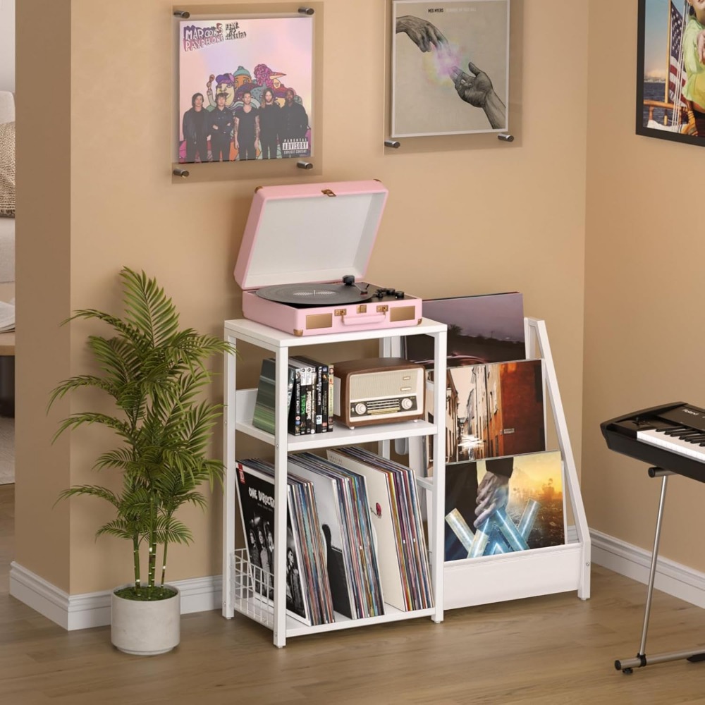 Record Player Stand with Vinyl – обзор и цена Magazine Holder Rack