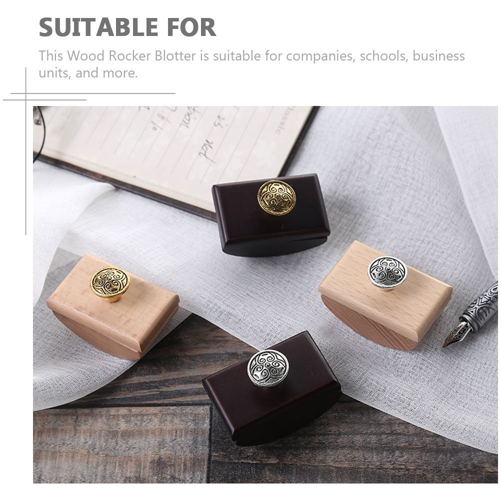 2Pcs Portable Wood Rocker Blot – обзор и цена Ink Blotter Paper