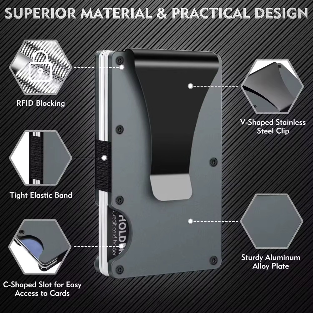 Aluminum Alloy Rfid Blocking C – обзор и цена Index Card Holder