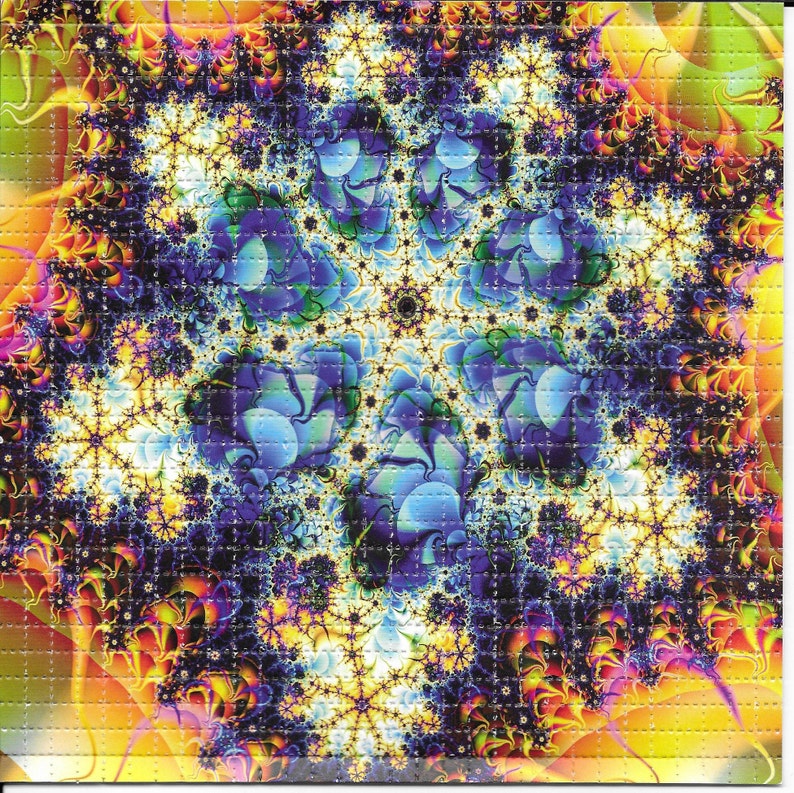 Fractal Psychedelic LSD Acid F – обзор и цена Ink Blotter Paper