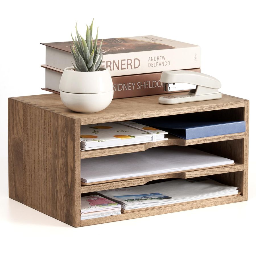 Wooden Desktop Organizer Paper – обзор и цена Magazine Holder Rack