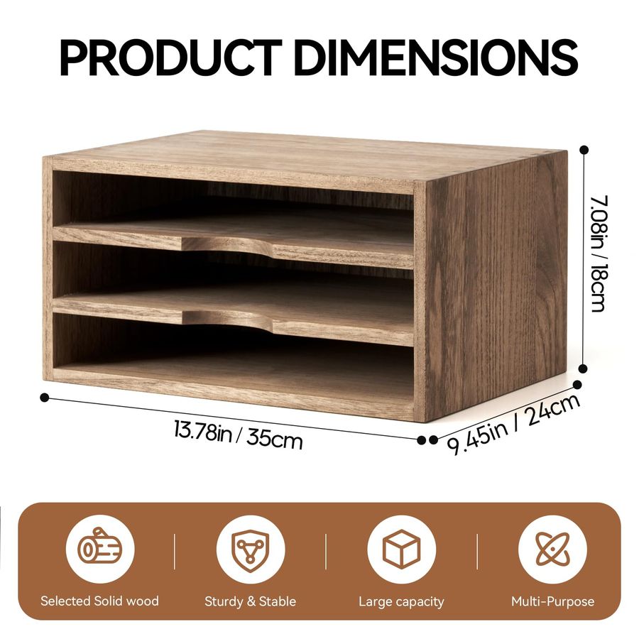 Wooden Desktop Organizer Paper – обзор и цена Magazine Holder Rack