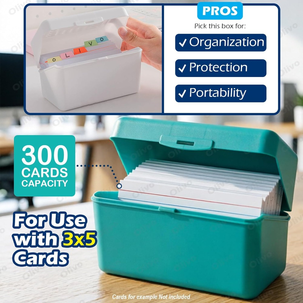 Olivo Index Card Holder Box 3x – обзор и цена Card Index Box