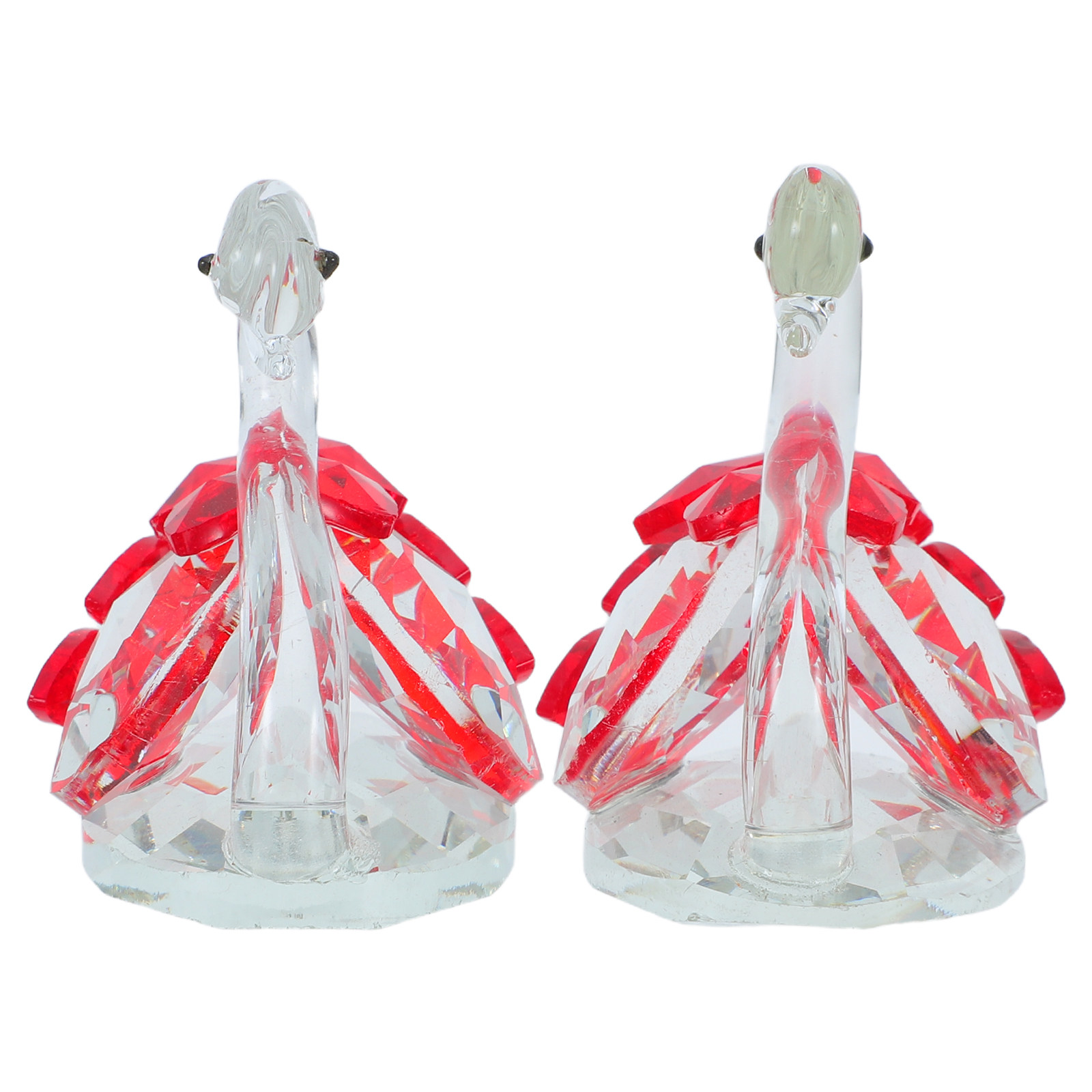 2Pcs Crystal Couple Swan Statu – обзор и цена Paper Weight Crystal