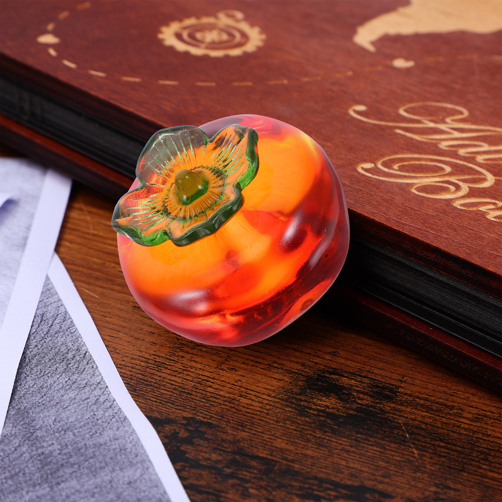 2Pcs Realistic Persimmon Paper – обзор и цена Paper Weight Crystal