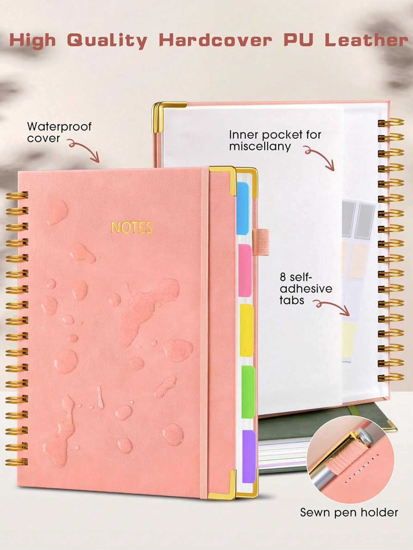 1PC Hardcover Spiral Notebook  – обзор и цена Tab Divider A4