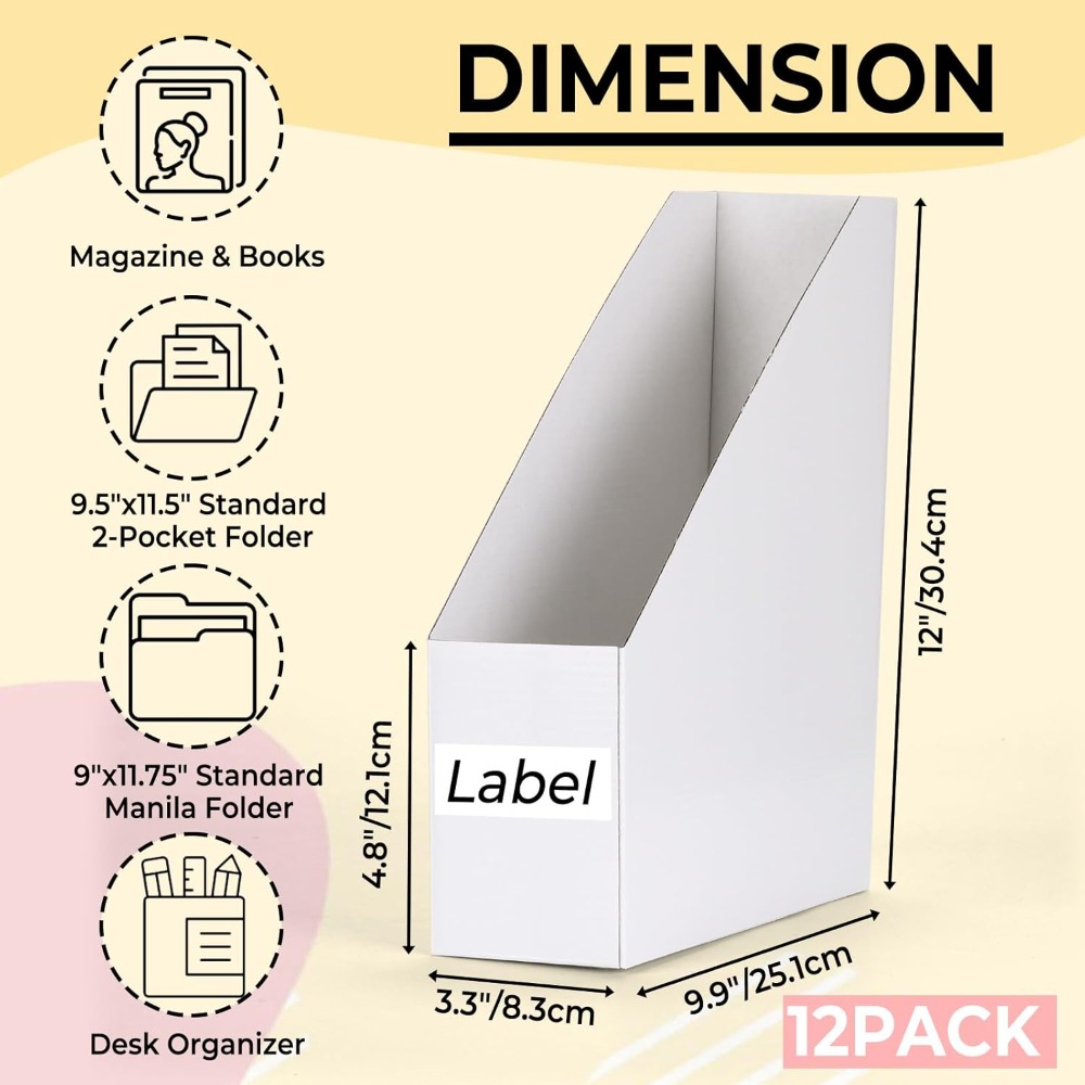 12 Pack Magazine File Holder,  – обзор и цена Magazine Holder Rack