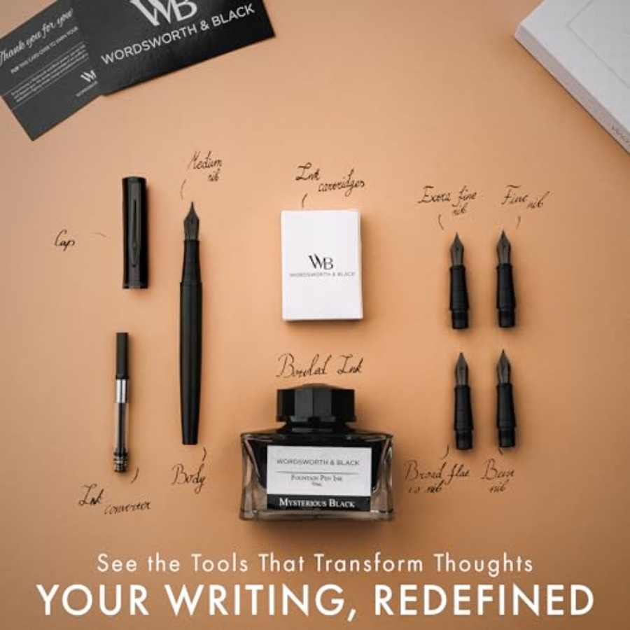 Fountain Pen Gift Set, Include – обзор и цена Fountain Pen Bottled Ink