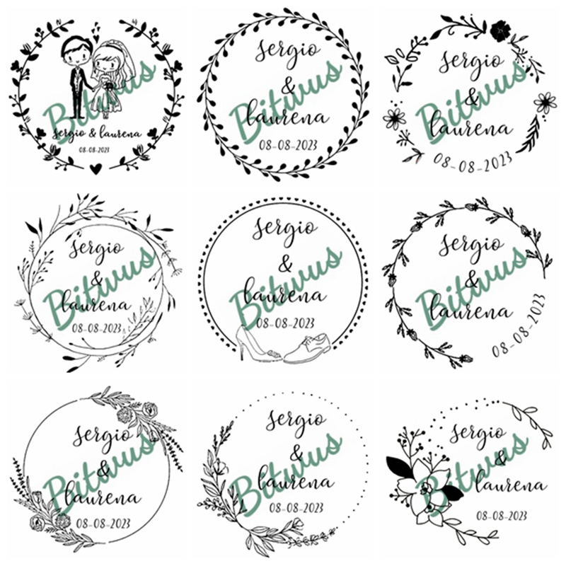 Custom Wedding Stamp inked sta – обзор и цена Rubber Date Stamp