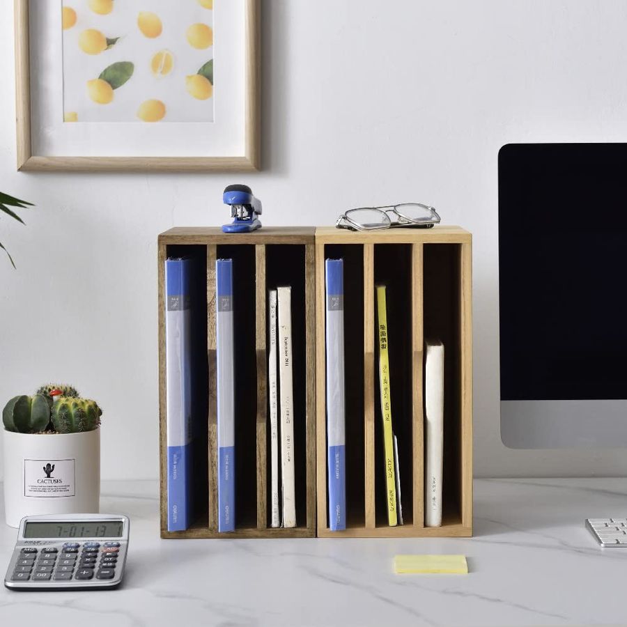Wooden Desktop Organizer Paper – обзор и цена Magazine Holder Rack
