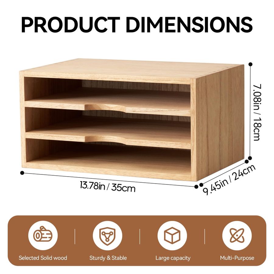 Wooden Desktop Organizer Paper – обзор и цена Magazine Holder Rack