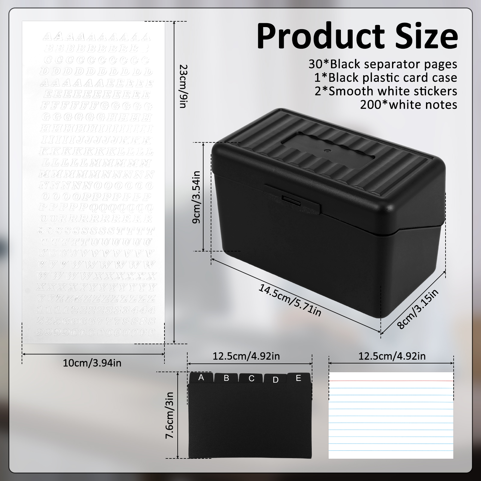 1 Set Index Card Organizer Box – обзор и цена Card Index Box